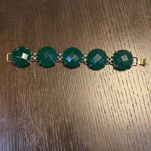 Kendra Scott Green Bracelet with Gold Accents